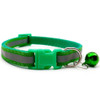 Small Green Reflective Nylon Dog Collar