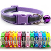 Small Light Purple Reflective Nylon Dog Collar