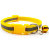 Small Yellow Reflective Nylon Dog Collar