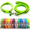 Small Bright Green Reflective Nylon Dog Collar & Lead Set