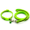 Small Bright Green Reflective Nylon Dog Collar & Lead Set