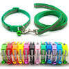 Small Green Reflective Nylon Dog Collar & Lead Set