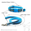 Small Light Blue Reflective Nylon Dog Collar & Lead Set
