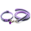 Small Light Purple Reflective Nylon Dog Collar & Lead Set