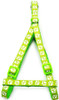 Small Lime Green Pawprint Nylon Dog Collar & Harness Set