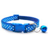 Small Blue Spotty Nylon Dog Collar & Lead Set