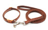 Small Brown Spotty Nylon Dog Collar & Lead Set