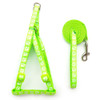 Small Bright Green Pawprint Nylon Dog Harness & Lead Set