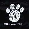 Black Paw Print Dog Vest
