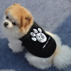 Black Paw Print Dog Vest