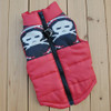 Red Skull Dog Puffer Vest