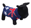 Blue Flag Design Knitted Dog Jumper