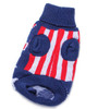 Blue Flag Design Knitted Dog Jumper