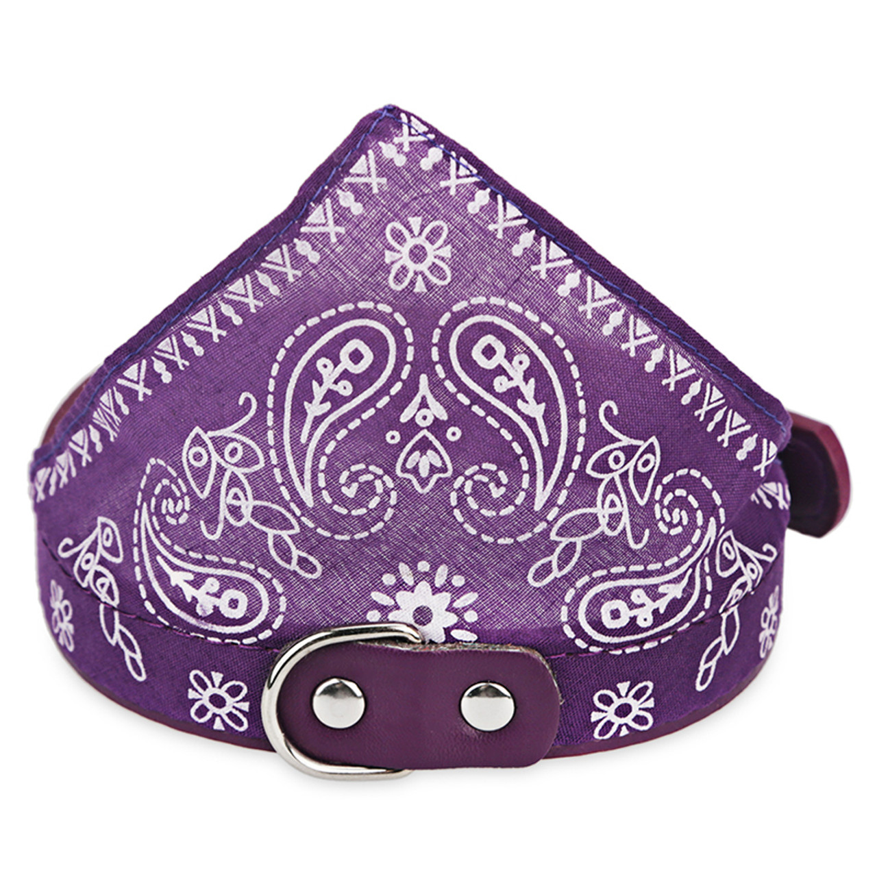 purple dog bandana