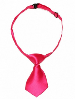 Dark Pink Shiny Dog Neck Tie