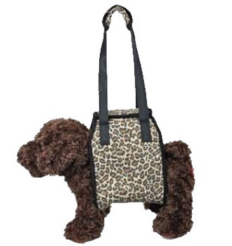 Leopard Print Dog Hoist Harness