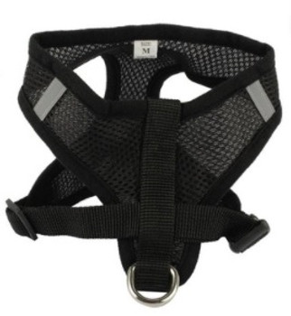 Black Nylon Dog Harness & Lead Set