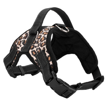 Leopard Print Heavy Duty Dog Harness