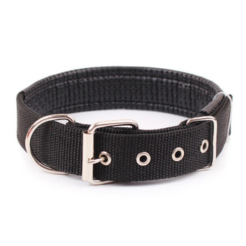Black Nylon Buckle Dog Collar