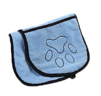 Light Blue Microfibre Dog Drying Towel