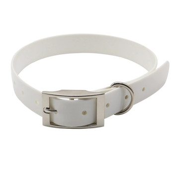 White Waterproof Dog Collar