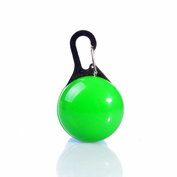 Green LED Light Dog Collar Pendant