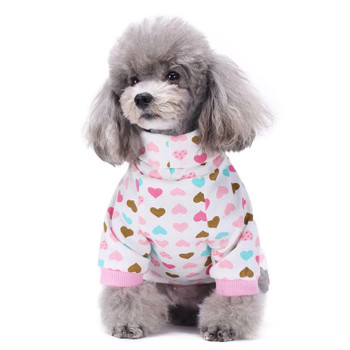 Pink Hearts Dog Pyjamas