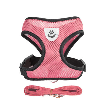 Pink Sports Dog Harness & Lead Set