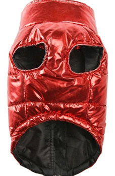 Red Shiny Metallic Dog Body Warmer Coat [Size 3XL]