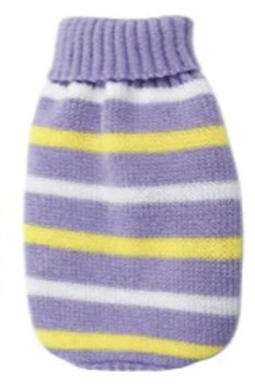 Lilac Stripe Soft Knitted Dog Jumper