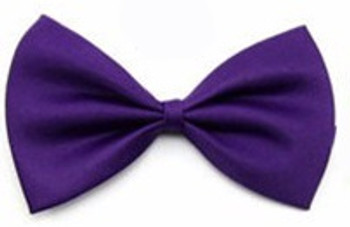 Dark Purple Dog Dicky Bow Tie
