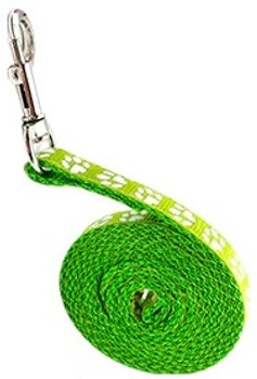 Small Lime Green Pawprint Nylon Dog Lead