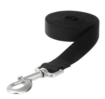 Black Extra Long Nylon Dog Lead 1.5 Metre