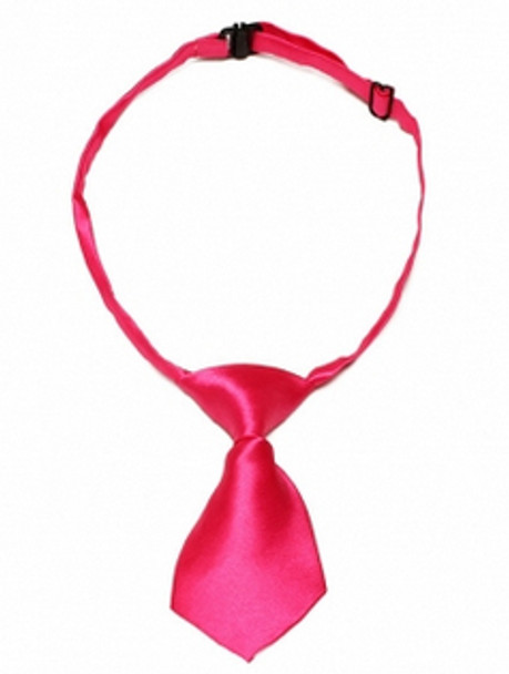 Dark Pink Shiny Dog Neck Tie