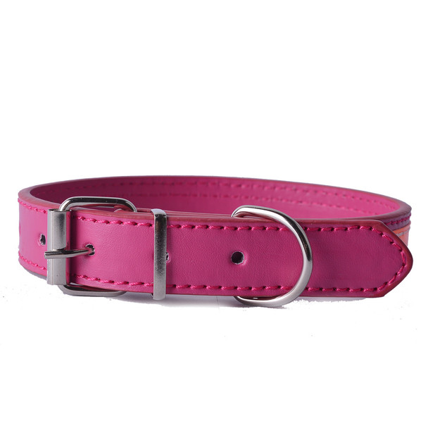 Rose PU Leather Effect Dog Collar