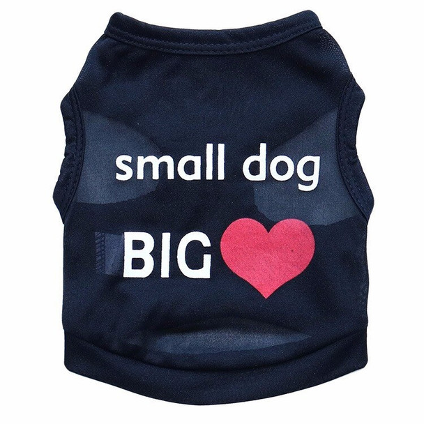 Black Small Dog Big Heart Dog Vest