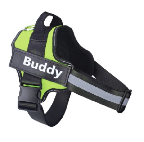 Green Personalised Name Dog Vest Harness