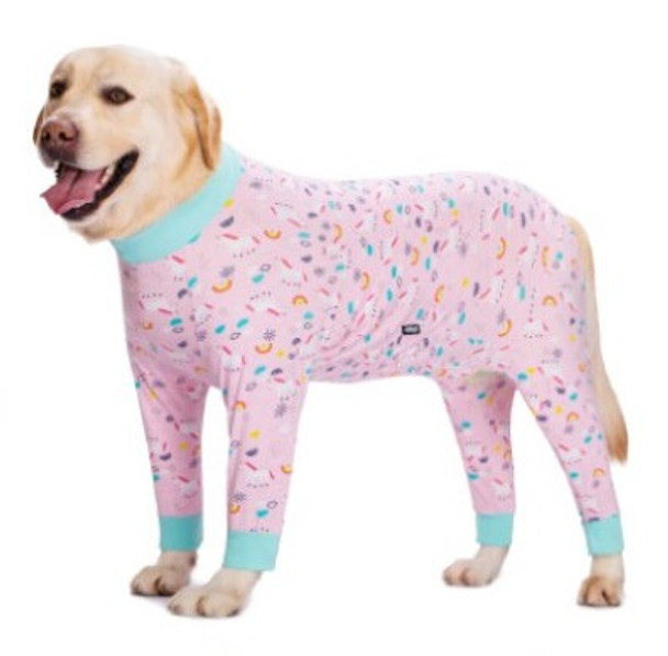 Pink Rainbows Large Dog Onesie Pyjamas