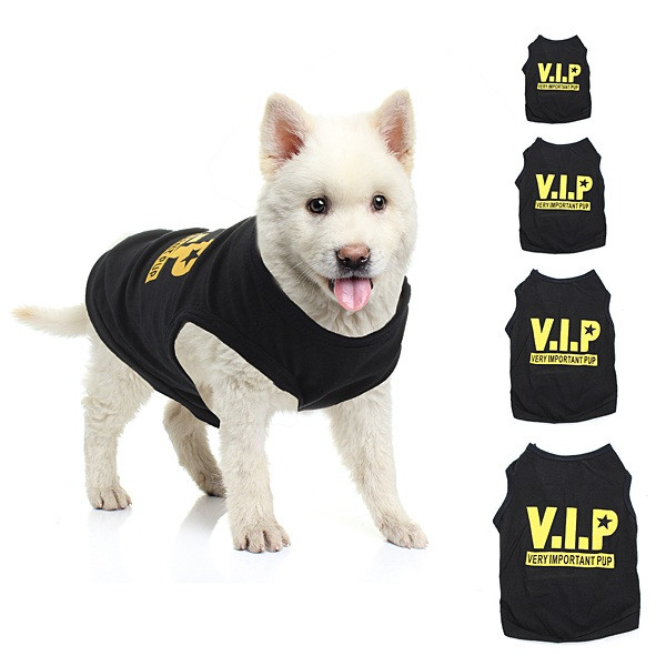 Black VIP Very Important Pup Dog Vest