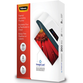 Fellowes Thermal Laminating Pouches - ImageLast™, Jam Free, Letter, 5mil, 200 pack - 200 / Pack (FEL5245301)