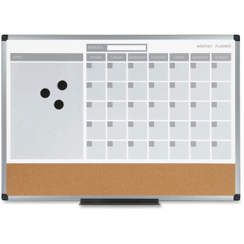 MasterVision 3-in-1 Combo Monthly Calendar Board - 1 Each (BVCMB3507186)