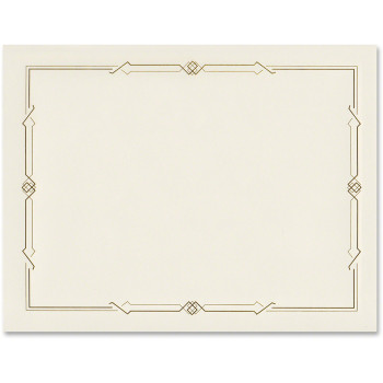 First Base Linen Certificates with Foil - 15 / Pack (FST83407)