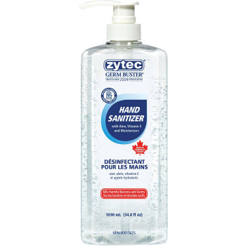 Zytec Germ Buster Clear Gel Hand Sanitizer - 1 Each (EMP01208)