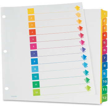 TOPS RapidX Colour Coded Index Dividers - 1 Set (OXFCR21312NSR)