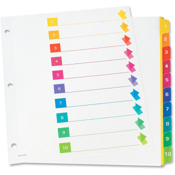 TOPS RapidX Colour Coded Index Dividers - 1 Set (OXFCR21310NSR)