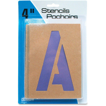 U.S. Stamp & Sign Brown Paper Letters/Numbers Stencils - 1 Pack (USS104)