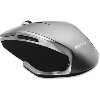 Verbatim Wireless Notebook 6-Button Deluxe Blue LED Mouse - Graphite - 1 (VER98621)