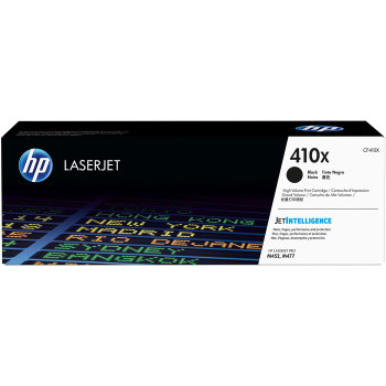 HP 410X (CF410X) Original Toner Cartridge - Single Pack - 1 Each (HEWCF410X)