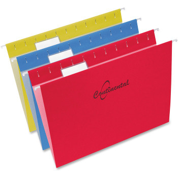 Continental 1/5-cut Tab Letter Size Hanging Folder - 25 / Box (COF30825)