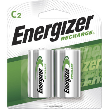 Energizer NiMH e2 Rechargeable C Batteries - 2 / Pack (EVENH35BP2)